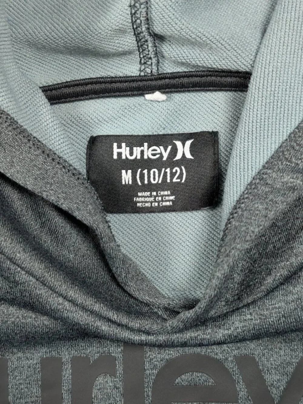 Hurley Sweatshirt Hoodie Youth Size Medium 10/12 Casual Lightweight Lot of 2
